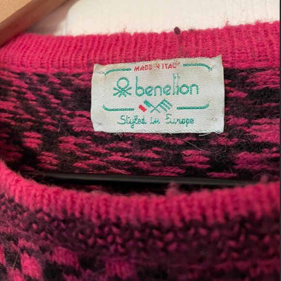 Vintage 80s Benetton Sweater – Made in Italy 🇮🇹 - Picture 2 of 7